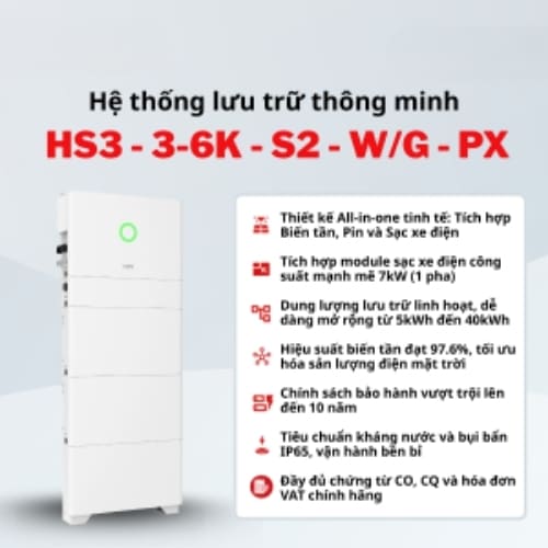 Hệ Thống Lưu Trữ Năng Lượng SAJ HS3 3-6kW